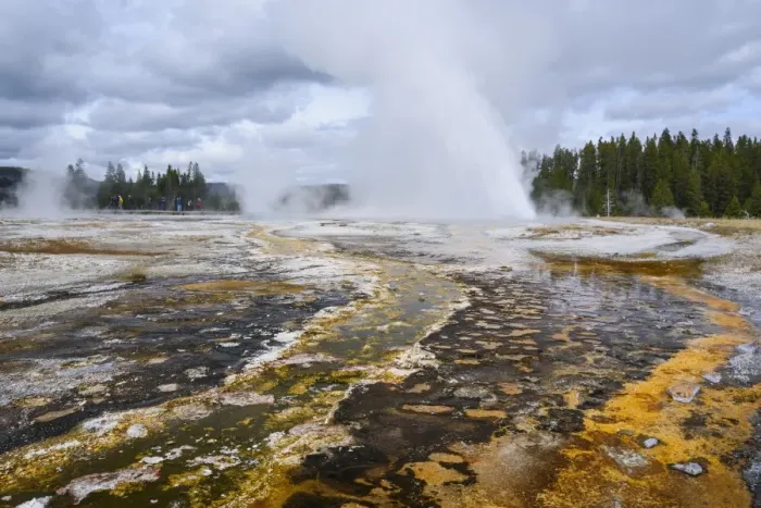 Framed Print : Daisy Geyser, Upper Geyser Basin, Yellowstone National Park, UNESCO World Heritage Site Framed Print : Daisy Geyser, Upper Geyser Basin, Yellowstone National Park, UNESCO World Heritage Site