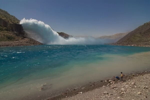Dam of Nurek, Tajikistan, Central Asia