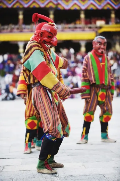Framed Print : Dancer holding wooden penis, Autumn Tsechu (festival) at Trashi Chhoe Dzong Framed Print : Dancer holding wooden penis, Autumn Tsechu (festival) at Trashi Chhoe Dzong