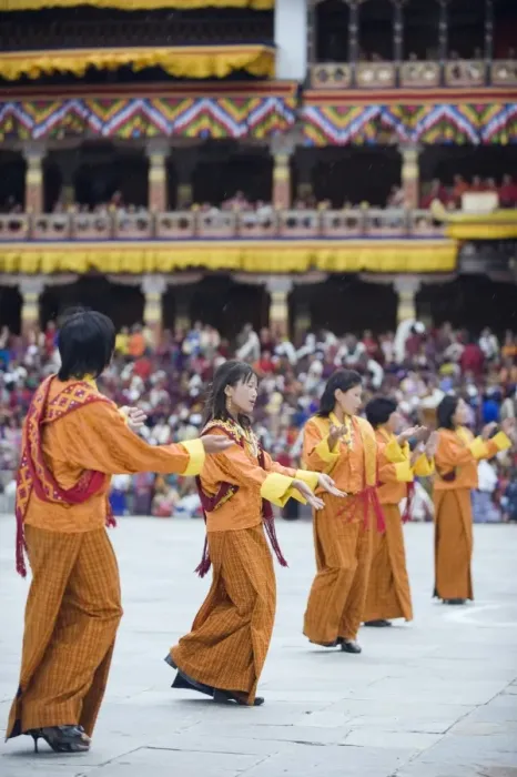 Framed Print : Dancers in traditional costume, Autumn Tsechu (festival) at Trashi Chhoe Dzong Framed Print : Dancers in traditional costume, Autumn Tsechu (festival) at Trashi Chhoe Dzong