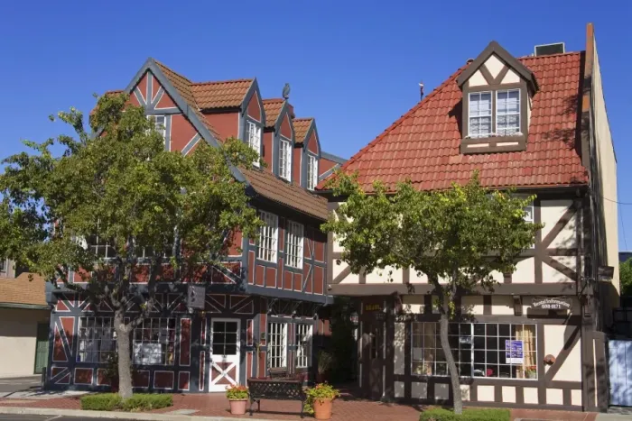 Framed Print : Danish architecture in Solvang, Santa Barbara County, Central California Framed Print : Danish architecture in Solvang, Santa Barbara County, Central California