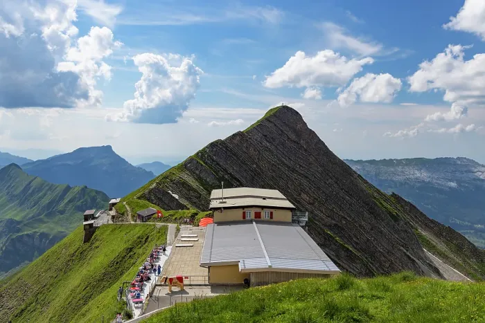 Framed Print : Das Kreuz (The Cross) peak at Brienzer Rothorn mountain, Bernese Oberland, Switzerland