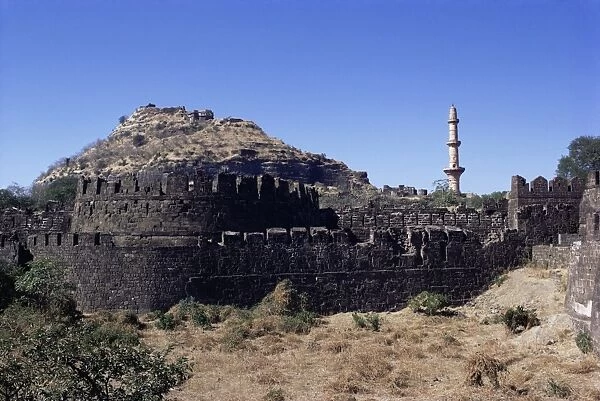 Daulatabad Fort and Chand Minar near Aurangabad