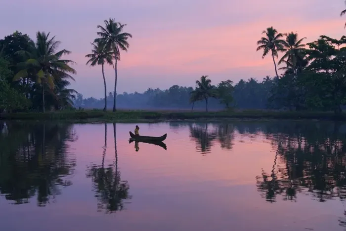 Framed Print : Dawn over the backwaters, near Alappuzha (Alleppey), Kerala, India, Asia Framed Print : Dawn over the backwaters, near Alappuzha (Alleppey), Kerala, India, Asia