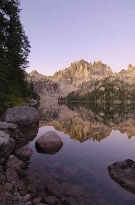 Framed Print : Dawn over Baron Lake, Sawtooth Mountains, Sawtooth Wilderness, Sawtooth National Recreation Area Framed Print : Dawn over Baron Lake, Sawtooth Mountains, Sawtooth Wilderness, Sawtooth National Recreation Area
