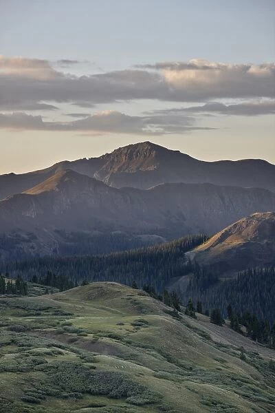 Dawn near Stony Pass, Rio Grande National Forest; Colorado, United States of America, North America