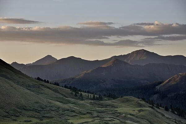 Dawn near Stony Pass, Rio Grande National Forest; Colorado, United States of America, North America