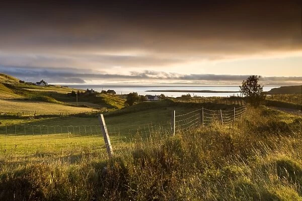 Dawn view near Staffin, Isle of Skye, Highland, Scotland, United Kingdom, Europe