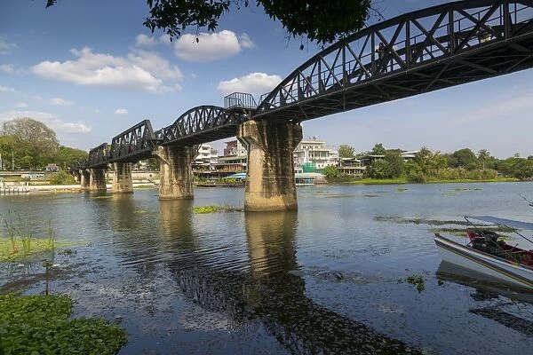 Death Railway Bridge, Bridge over River Kwai, Kanchanaburi, Thailand, Southeast Asia