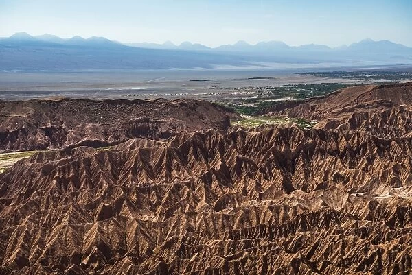 Death Valley (Valle de la Muerte), with San Pedro de Atacama behind, Atacama Desert