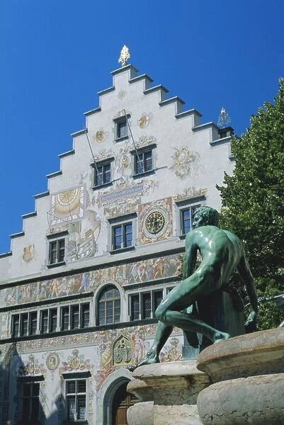 Decorative facade of the town hall
