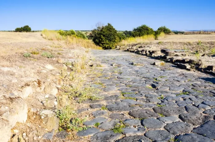 Framed Print : Decumanus maximus, Roman road, Naturalistic Archaeological Park of Vulci, Etruscan city Framed Print : Decumanus maximus, Roman road, Naturalistic Archaeological Park of Vulci, Etruscan city