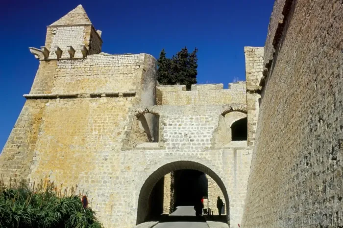 Framed Print : Defensive walls and gate of Ibiza old centre Framed Print : Defensive walls and gate of Ibiza old centre