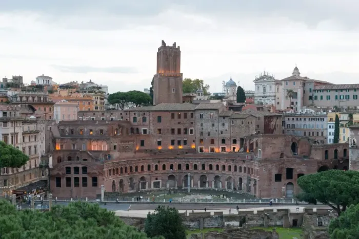 Framed Print : Via dei Fori Imperiali and Trajans Forum ruins seen from Vittoriano monument, Rome, Lazio, Italy, Europe Framed Print : Via dei Fori Imperiali and Trajans Forum ruins seen from Vittoriano monument, Rome, Lazio, Italy, Europe