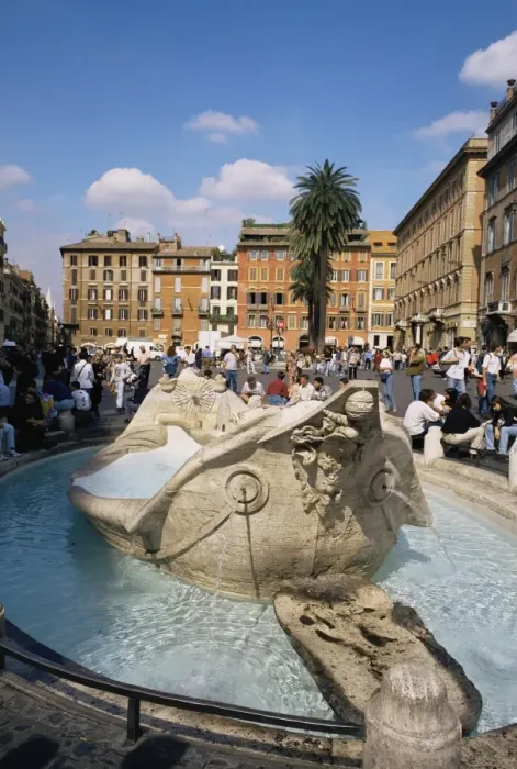 Framed Print : Dela Baraccia fountain Framed Print : Dela Baraccia fountain