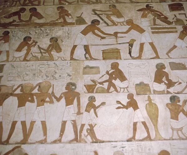 Depictions of everday life, Tomb of Renhuire, Thebes, Egypt