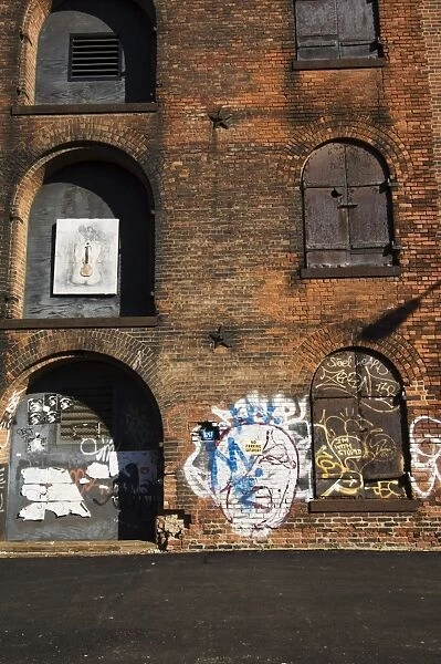 Derelict warehouses in the DUMBO