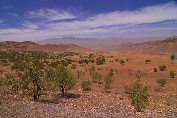 Desert landscape near Tafraoute, Morocco, North Africa, Africa