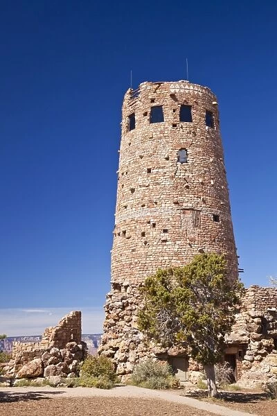 Desert View Watchtower, South Rim, Grand Canyon National Park, UNESCO World Heritage Site, Arizona, United States of America, North America