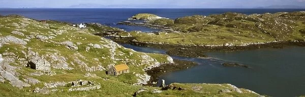 Deserted crofts, township of Manish, Isle of Harris, Outer Hebrides, Scotland