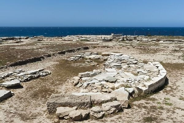 Despotiko, an uninhabited island in the southwest of Antiparos, a place of great