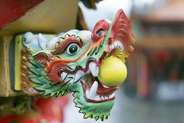 Detail, Chinese temple, Jiufen, Taiwan, Asia
