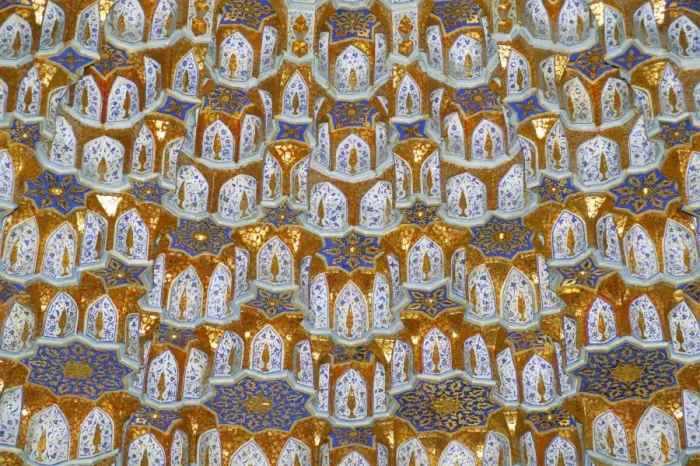 Framed Print : Detail, Tilla Kari mosque Framed Print : Detail, Tilla Kari mosque