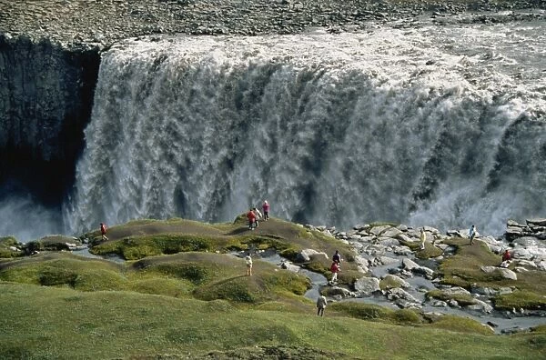 Dettifoss, Europes largest waterfall on Jokulsa a Fjollum River, Iceland
