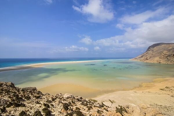 Detwah Lagoon near Qalansia at the west coast of the island of Socotra, UNESCO World Heritage Site, Yemen, Middle East