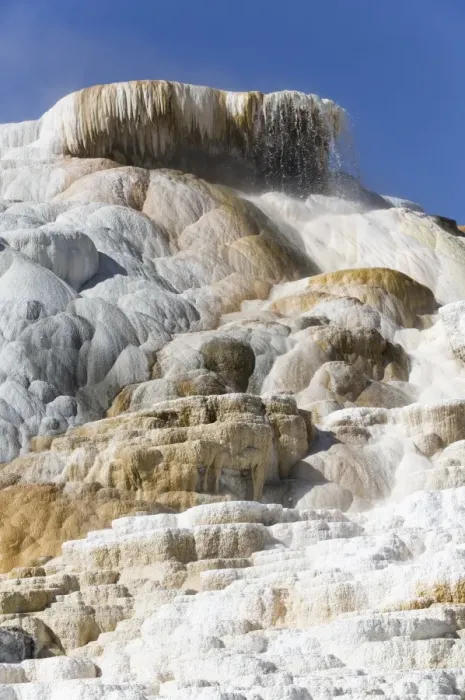 Framed Print : Devil's Thumb, Mammoth Hot Springs, Yellowstone National Park, UNESCO World Heritage Site, Wyoming, United States of America, North America