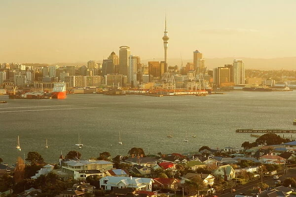 Devonport, Auckland skyline and Waitemata Harbour