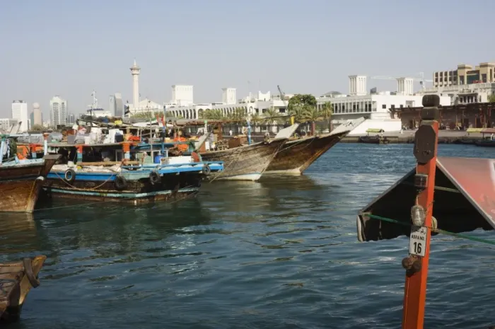 Framed Print : Dhows on Dubai Creek Framed Print : Dhows on Dubai Creek