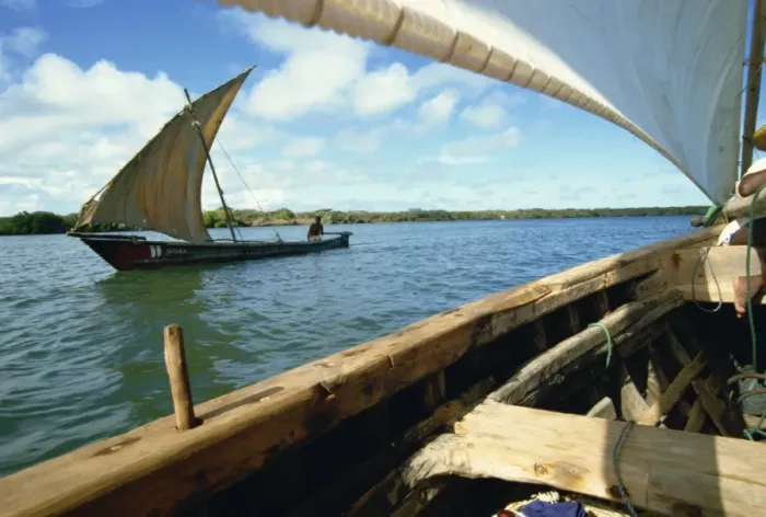 Framed Print : Dhows on river Framed Print : Dhows on river