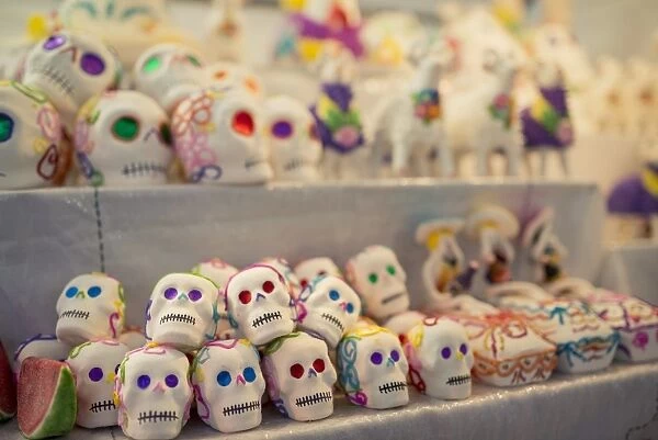 Dia de los Muertos (Day of the Dead) Souvenirs, San Miguel de Allende, Guanajuato, Mexico, North America