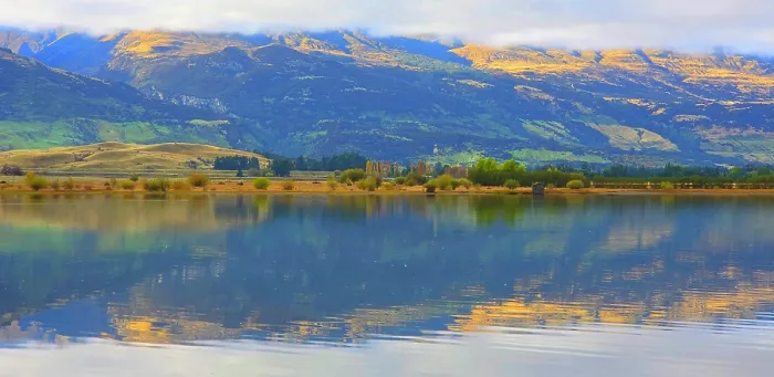 Framed Print : Diamond Lake, Glenorchy, near Queenstown, South Island, New Zealand Framed Print : Diamond Lake, Glenorchy, near Queenstown, South Island, New Zealand