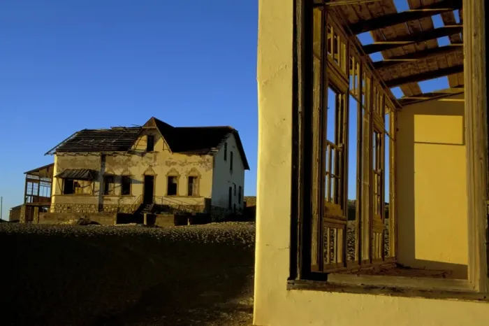 Framed Print : Diamond mining ghost town Framed Print : Diamond mining ghost town
