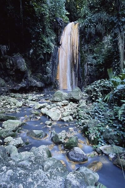 The Diamond Waterfalls at the Diamond Botanical Gardens