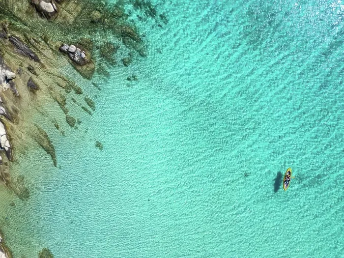 Framed Print : Diaporos island with wild beaches with turquoise water, drone top aerial view, Chalkidiki, Greece Framed Print : Diaporos island with wild beaches with turquoise water, drone top aerial view, Chalkidiki, Greece