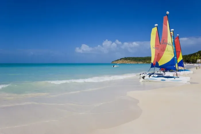 Framed Print : Dickenson Bay beach, the largest and most famous beach in Antigua, Leeward Islands Framed Print : Dickenson Bay beach, the largest and most famous beach in Antigua, Leeward Islands
