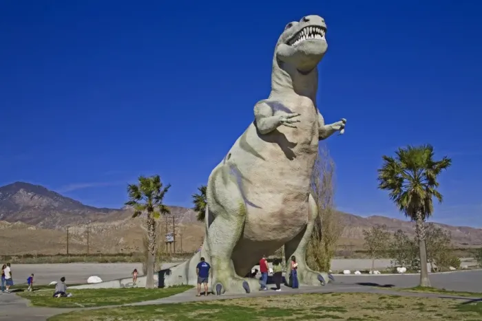 Framed Print : Dinosaur roadside attraction at Cabazon Framed Print : Dinosaur roadside attraction at Cabazon