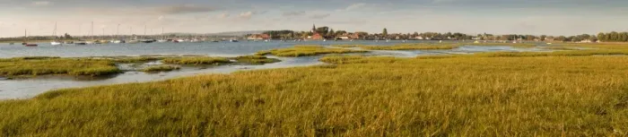 Framed Print : Distant view of church at Bosham, Chichester Harbour at high tide, West Sussex, England, United Kingdom, Europe Framed Print : Distant view of church at Bosham, Chichester Harbour at high tide, West Sussex, England, United Kingdom, Europe