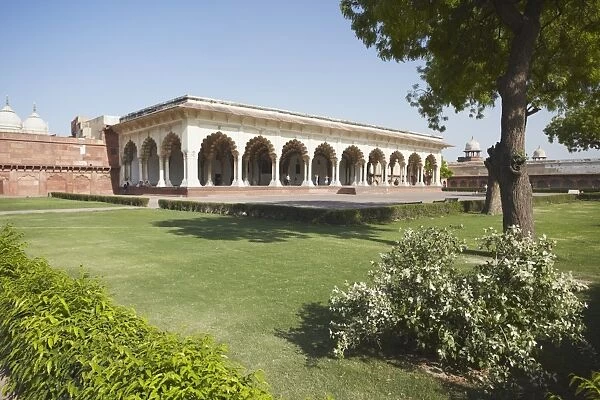 Diwan-i-Am (Hall of Public Audiences) in Agra Fort, UNESCO World Heritage Site