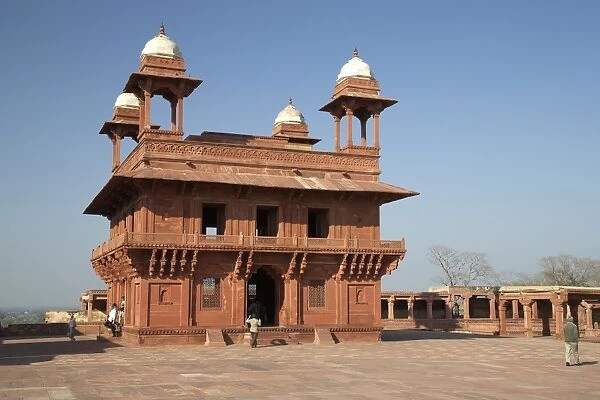 Diwan-i-Khas (Hall of Pivate Audience), Fatehpur Sikri, UNESCO World Heritage SIte, Uttar Pradesh, India, Asia