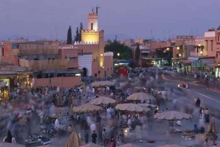Framed Print : Djemaa el Fna at dusk Framed Print : Djemaa el Fna at dusk