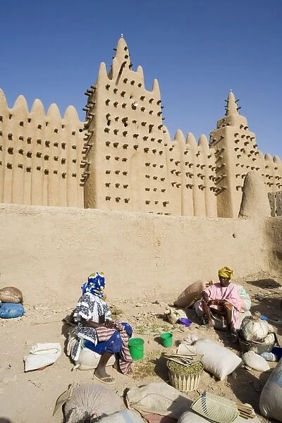 Djenne Mosque, the largest mud structure in the world, Djenne, UNESCO World Heritage Site