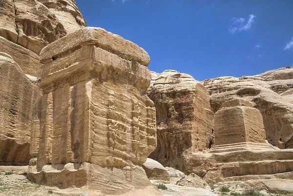 Djinn Blocks, dating from between 50 BC and 50 AD, Petra, UNESCO World Heritage Site
