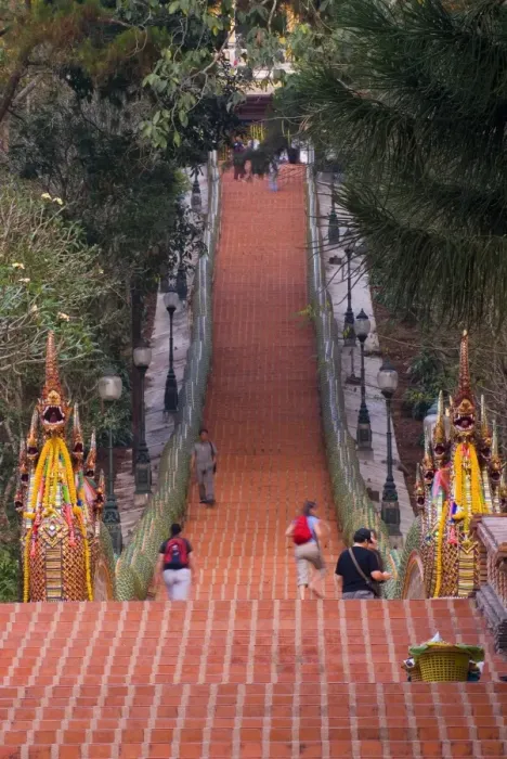 Framed Print : Doi Suthep Steps, Chiang Mai, Chiang Mai Province, Thailand, Southeast Asia, Asia Framed Print : Doi Suthep Steps, Chiang Mai, Chiang Mai Province, Thailand, Southeast Asia, Asia