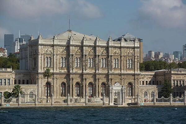 Dolmabahce Palace, on Bosphorus Strait, Istanbul, Turkey