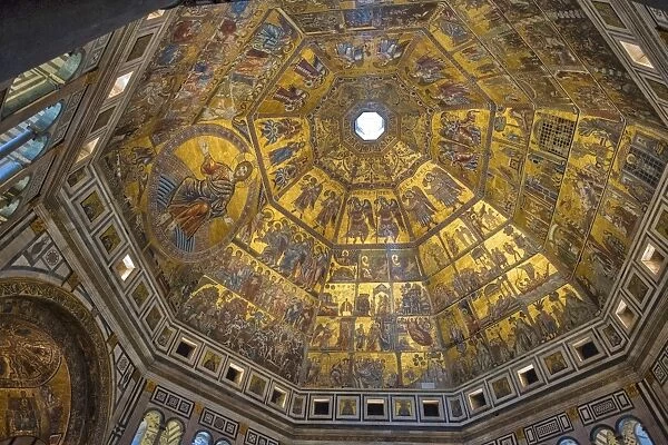 Dome of Battistero San Giovanni, UNESCO World Heritage Site, Florence, Tuscany, Italy