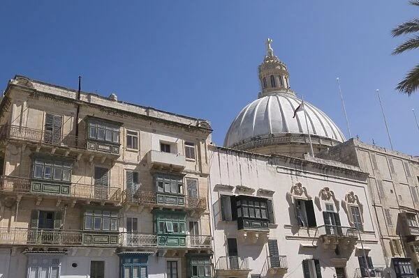 Dome of the Carmelite Church, Valletta, Malta, Europe